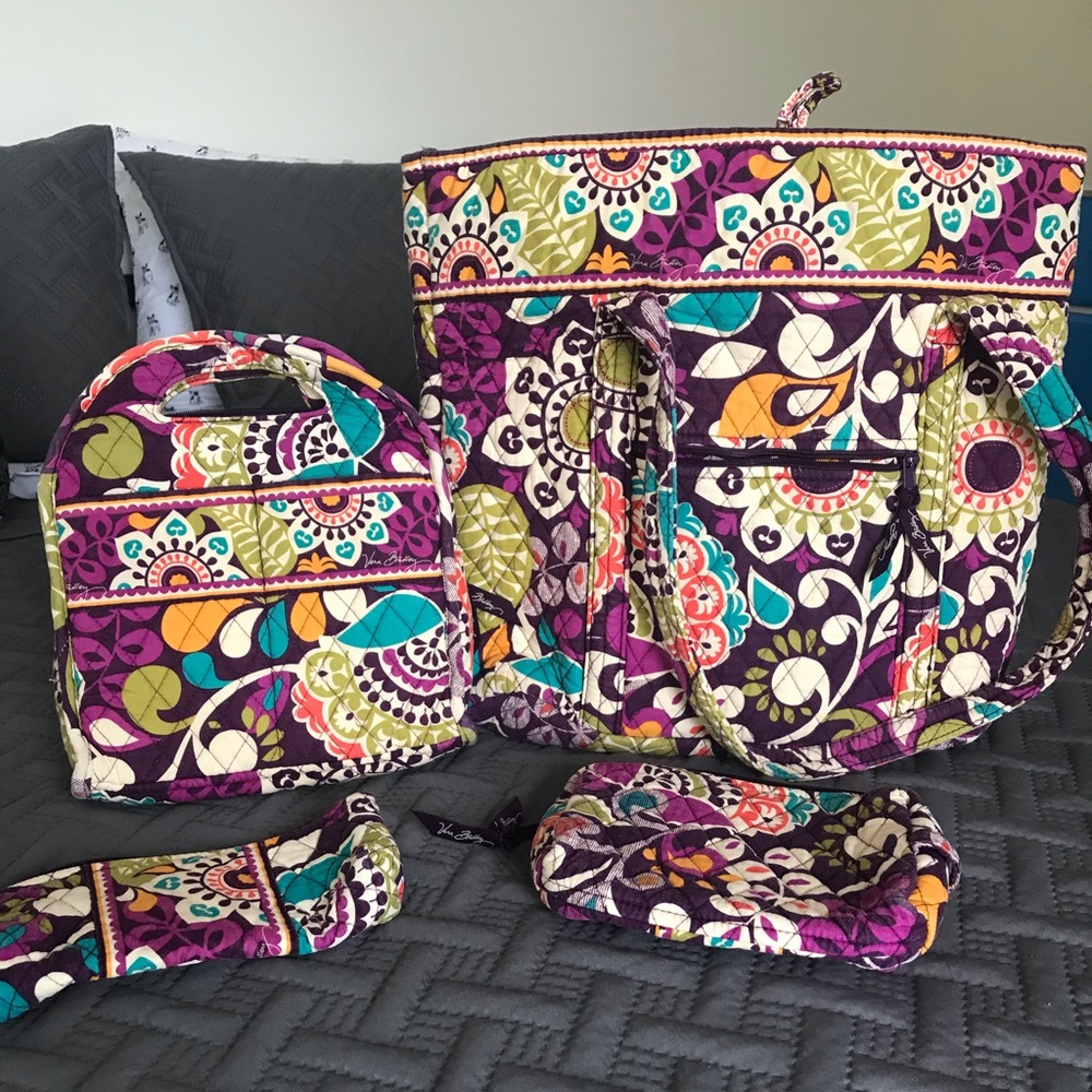 Vera Bradley “Plum Crazy” Bags